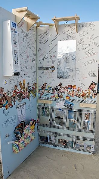 the bathroom wall